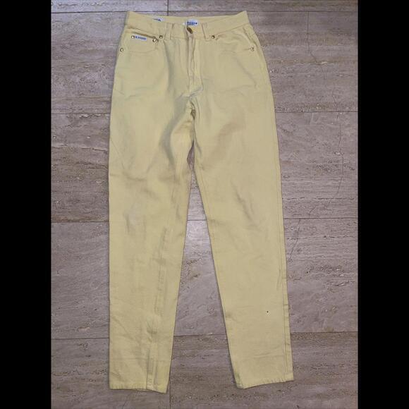 Escada Sport Women’s‎ Yellow Stretchy Jean Pants Size 36 - Picture 1 of 5